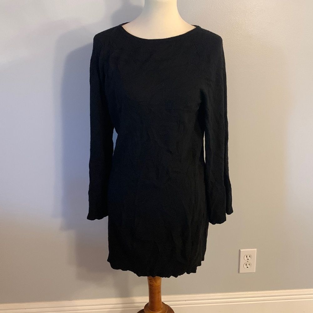 [Equipment] Black Knit Sweater Dress - Size XS
